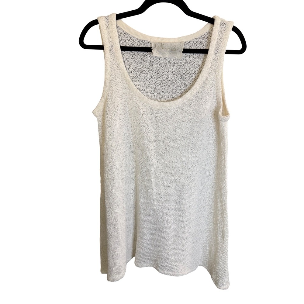 Marilu Linen Tank Top Women Small Casual Lightweight Summer Coastal Resort Italy